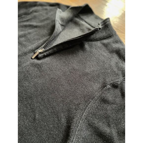 TOMMY BAHAMA Reversible Grey/Black 1/4 Zip Pima Cotton Sweater sz XXL - Picture 4 of 15
